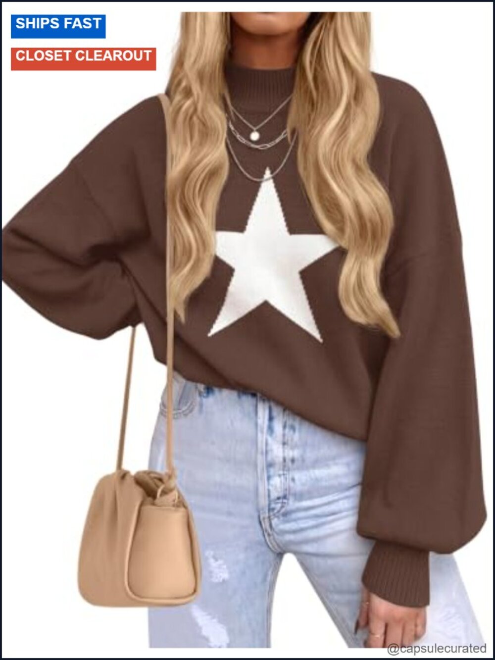 Turtleneck Oversized Knit Pullover Sweater - Soft Warm Cozy Fall Winter Top